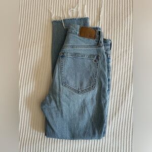 Madewell the perfect vintage jeans size 25 raw hem